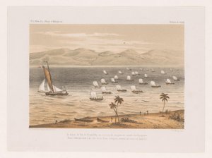 Départ du roi de Nossi-Faly pour les funérailles de son père (Reis van François P.L. Pollen naar Madagaskar) - Marcus Jacob Goedkind