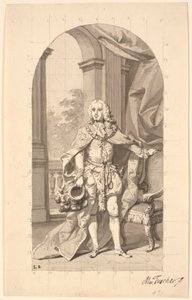 Amtmand "Conseiller privé à Tønder" Frederik Wilhelm Holstein en chevalier de l