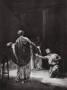 Aristodème de Messénie sacrifie sa fille (litho) - Margaret (after) Dovaston