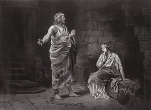 Pélopidas en captivité (lithographie) - Margaret (after) Dovaston