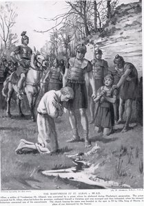 Le martyre de saint Alban, illustration tirée de l
