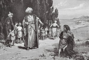 Hommage des enfants aux Turcs (litho)