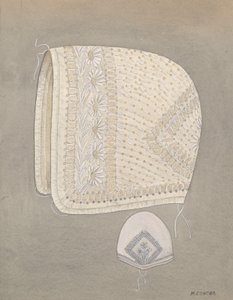 Bonnet de bébé, vers 1937 - Margaret Concha