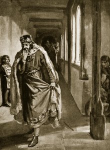 La fureur de Jean lors de la signature de la Magna Carta, illustration tirée de "Hutchinson