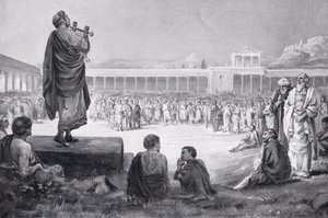 Tournée de Néron en Grèce en 66 après J.-C., illustration tirée de "Hutchinson