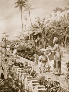 Les jardins suspendus de Babylone, illustration tirée de l