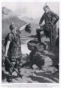 La tête de Donald MacWilliam présentée à Alexandre II AD1214 - Margaret Dovaston