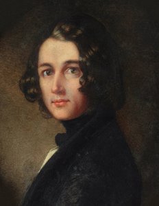 Portrait de Charles Dickens (détail) - Margaret Gillies