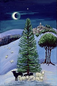 Moutons dans un paysage d
