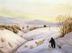 Moutons sur la crête - Margaret Loxton