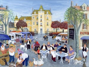 Place de la ville en Bourgogne - Margaret Loxton