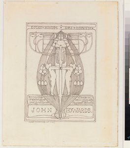 Conception pour un ex-libris - Margaret MacDonald Mackintosh