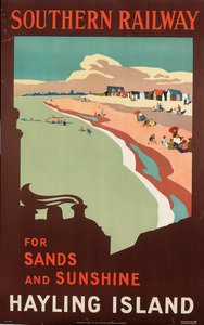Hayling Island, affiche publicitaire pour Southern Railway