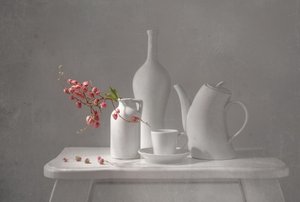 Nature morte rose délicate