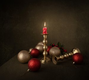 Bougie de Noël festive - Margareth Perfoncio