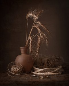 Nature morte au blé doré - Margareth Perfoncio