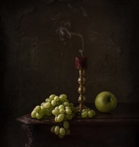 Raisins et bougie - Margareth Perfoncio