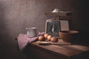 Préparation de la boulangerie rustique