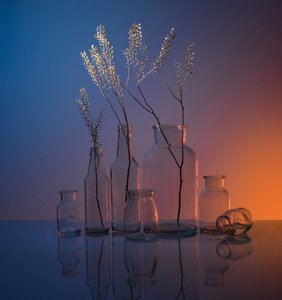 Nature morte sereine en verre - Margareth Perfoncio