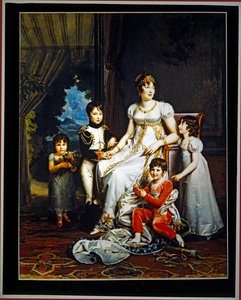 Reine Caroline Murat et ses quatre enfants - Marguerite Gerard