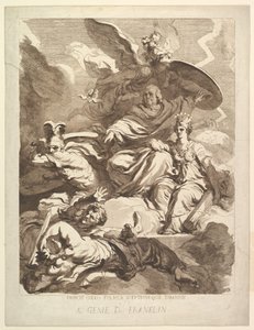 Au génie de Franklin, 1779 - Marguerite Gerard