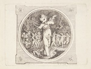 Amour avec arc et flèche - Marguerite Louise De Lorme du Ronseray