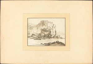 Paysage marin méditerranéen - Maria Catharina Prestel after Thomas Wyck