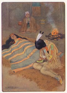 Illustration pour Hiawatha de Longfellow - Maria Louise Kirk