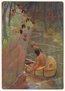 Illustration pour Hiawatha par Longfellow - Maria Louise Kirk