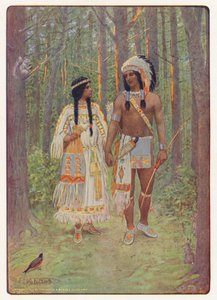 Illustration pour Hiawatha par Longfellow - Maria Louise Kirk