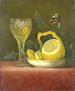 Nature morte avec citron et verre taillé - Maria Margaretha van Os