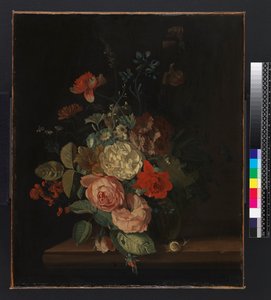 Un vase de fleurs, avant 1693 - Maria van Oosterwyck