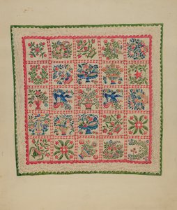 Courtepointe appliquée - Marian Curtis Foster