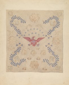 Couvre-lit avec aigle et étoiles - Marian Curtis Foster