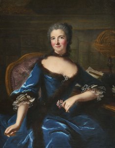 Portrait de Gabrielle Émilie Le Tonnelier de Breteuil, marquise du Châtelet, vers 1748 - Marianne Loir