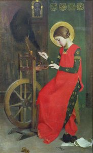 Sainte Élisabeth de Hongrie filant de la laine pour les pauvres, vers 1895