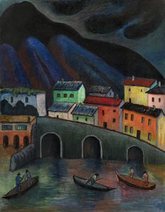 Pêche nocturne à Ascona, années 1920-1930 - Marianne von Werefkin