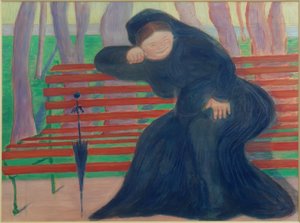 Veuve sur le banc - Marianne von Werefkin