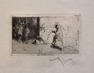 Une rue à Séville - Mariano Fortuny y Marsal