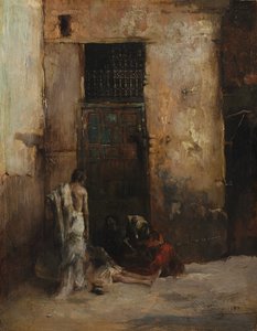 Mendiants à une porte