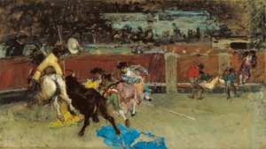 Corrida. Picador blessé - Fortuny, Maria - ca 1867