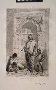 Famille marocaine - Mariano Fortuny y Marsal