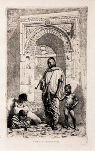 Famille marocaine, vers 1862 (eau-forte sur papier)
