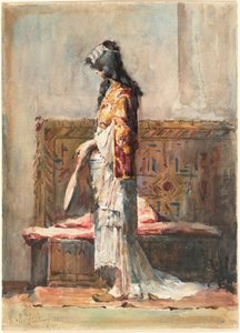 Une femme marocaine en tenue traditionnelle - Marià Fortuny