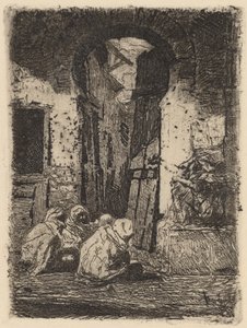 Tánger (Arabes assis) - Marià Fortuny
