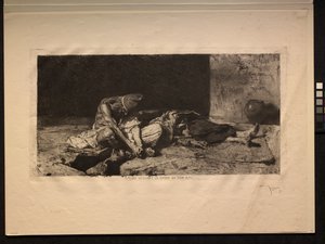 Arabe veillant le corps de son ami, 1866 - Mariano Fortuny y Carbó