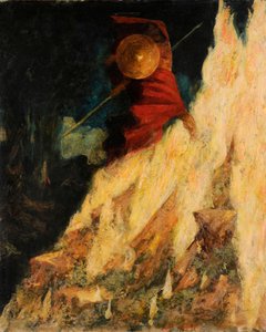 La Walkyrie. Wotan frappe le rocher avec la lance, vers 1895 - Mariano Fortuny y Madrazo