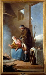Hiver. Peinture de Mariano Maella (1739 - 1819) - Mariano Salvador de Maella