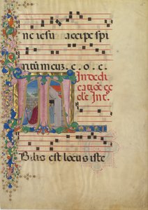 Feuille de manuscrit avec la dédicace d