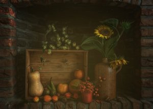 Nature morte rustique d